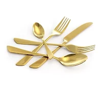 MegaChef Gibbous 20-pc. 18/10 Stainless Steel Flatware Set