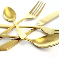 MegaChef Gibbous 20-pc. 18/10 Stainless Steel Flatware Set