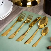 MegaChef Gibbous 20-pc. 18/10 Stainless Steel Flatware Set