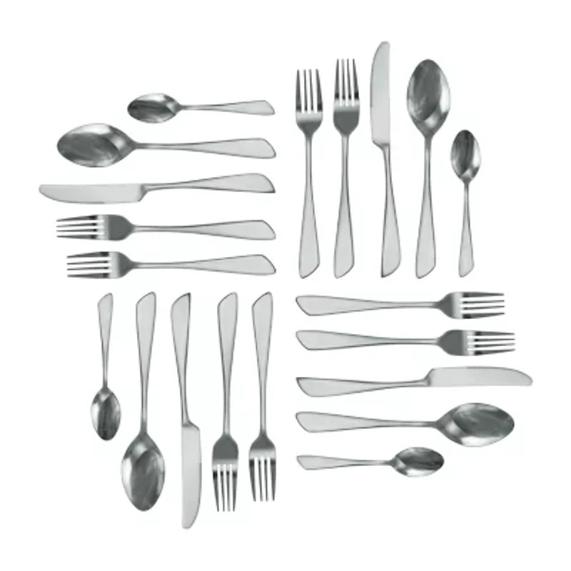 MegaChef Gibbous 20-pc. 18/10 Stainless Steel Flatware Set