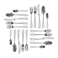 MegaChef Gibbous 20-pc. 18/10 Stainless Steel Flatware Set