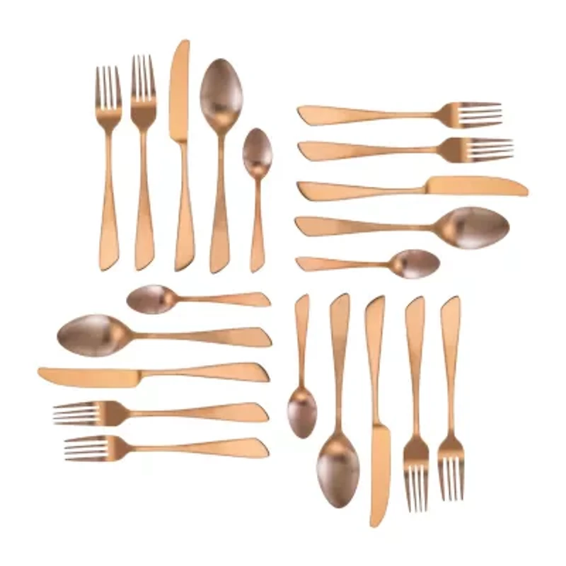 MegaChef Gibbous 20-pc. 18/10 Stainless Steel Flatware Set