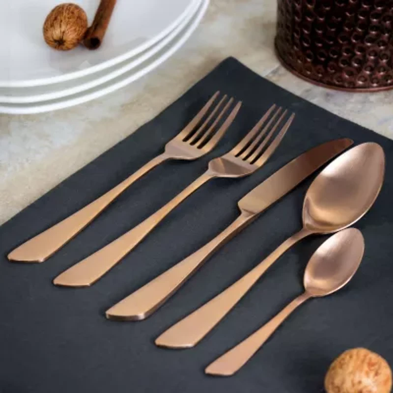 MegaChef Gibbous 20-pc. 18/10 Stainless Steel Flatware Set