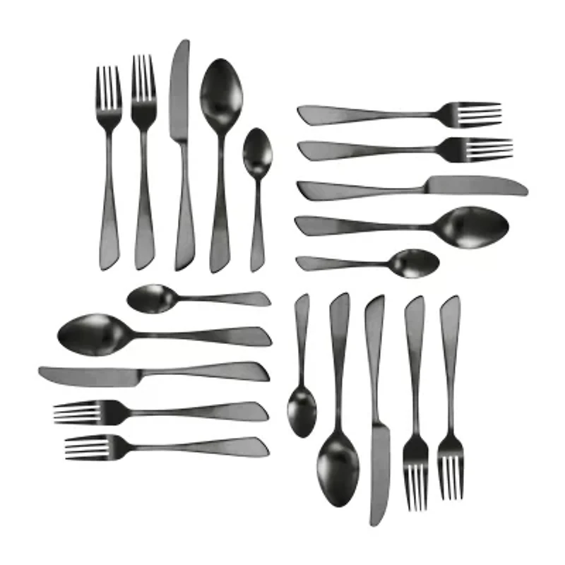 MegaChef Gibbous 20-pc. 18/10 Stainless Steel Flatware Set