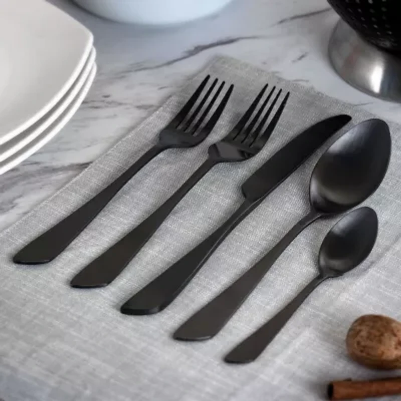 MegaChef Gibbous 20-pc. 18/10 Stainless Steel Flatware Set