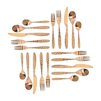 MegaChef La Vague 20-pc. 18/10 Stainless Steel Flatware Set