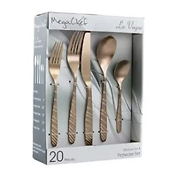 MegaChef La Vague 20-pc. 18/10 Stainless Steel Flatware Set