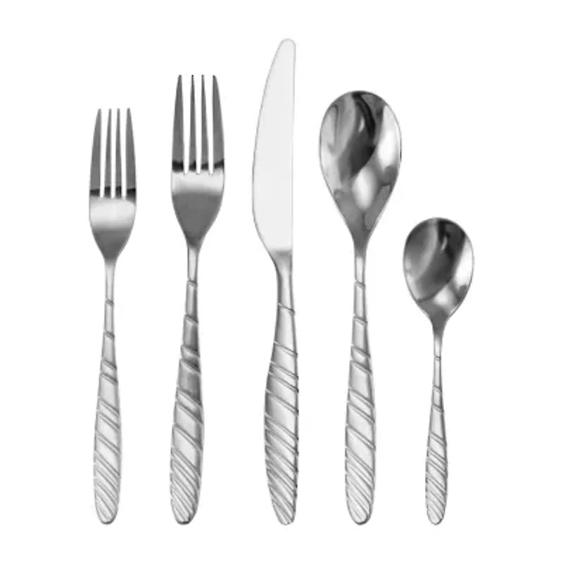 MegaChef La Vague 20-pc. 18/10 Stainless Steel Flatware Set