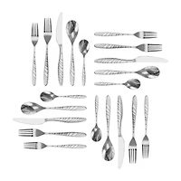 MegaChef La Vague 20-pc. 18/10 Stainless Steel Flatware Set