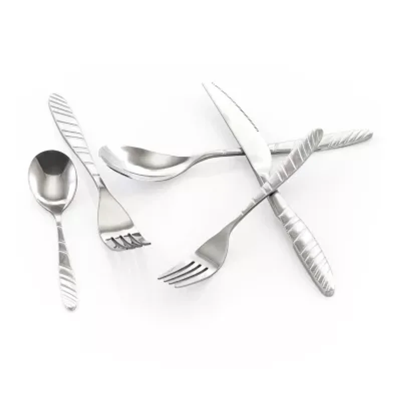 MegaChef La Vague 20-pc. 18/10 Stainless Steel Flatware Set