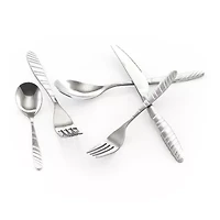 MegaChef La Vague 20-pc. 18/10 Stainless Steel Flatware Set