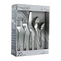 MegaChef La Vague 20-pc. 18/10 Stainless Steel Flatware Set