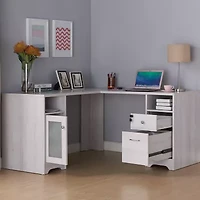 L-Shaped Storage Home Office Desk
