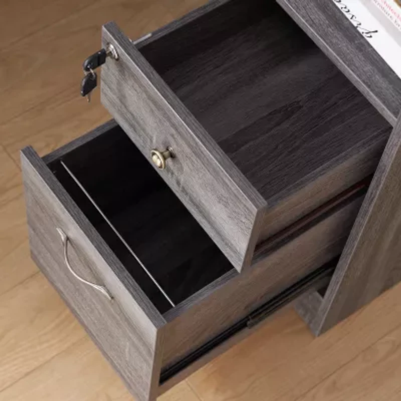 L-Shaped Storage Home Office Desk