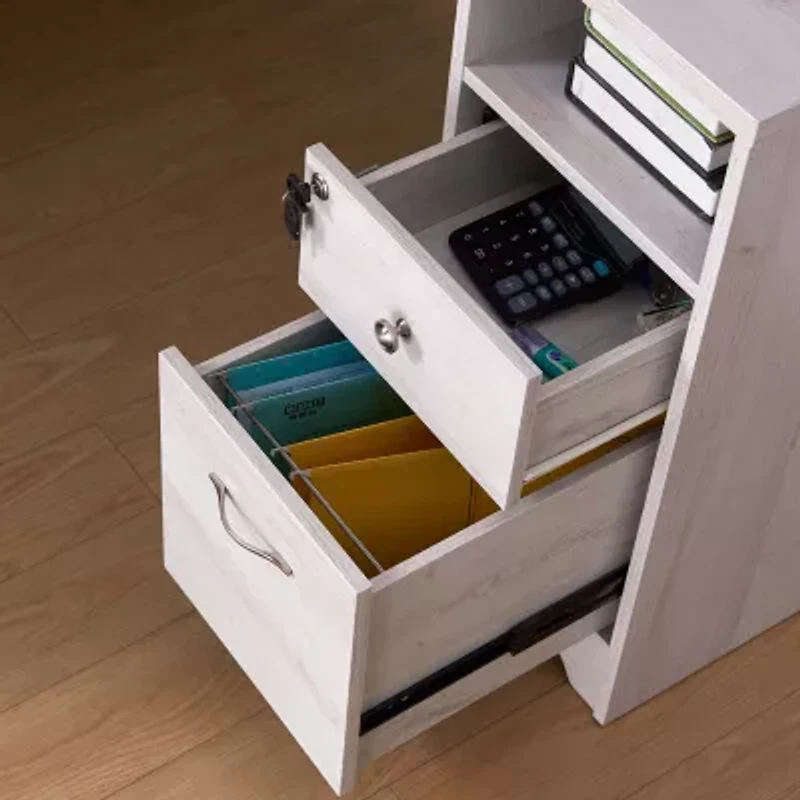 L-Shaped Storage Home Office Desk