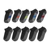 Hanes Little & Big Kid Boys Multi-Pack 10 Pair No Show Socks