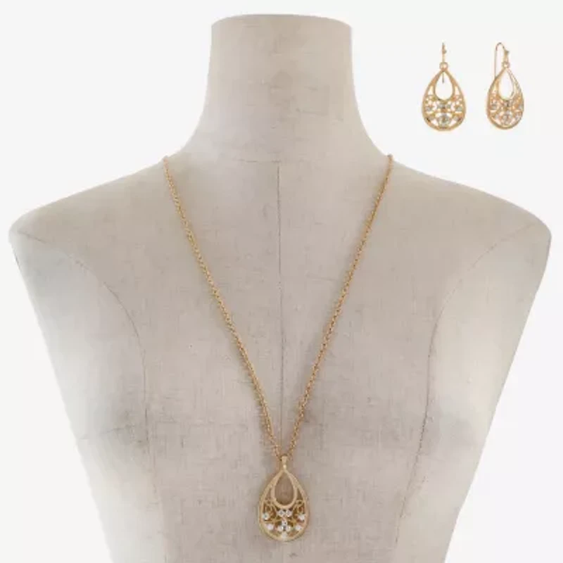 Mixit Womens White 2-pc. Jewelry Set