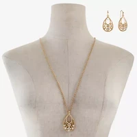 Mixit Womens White 2-pc. Jewelry Set