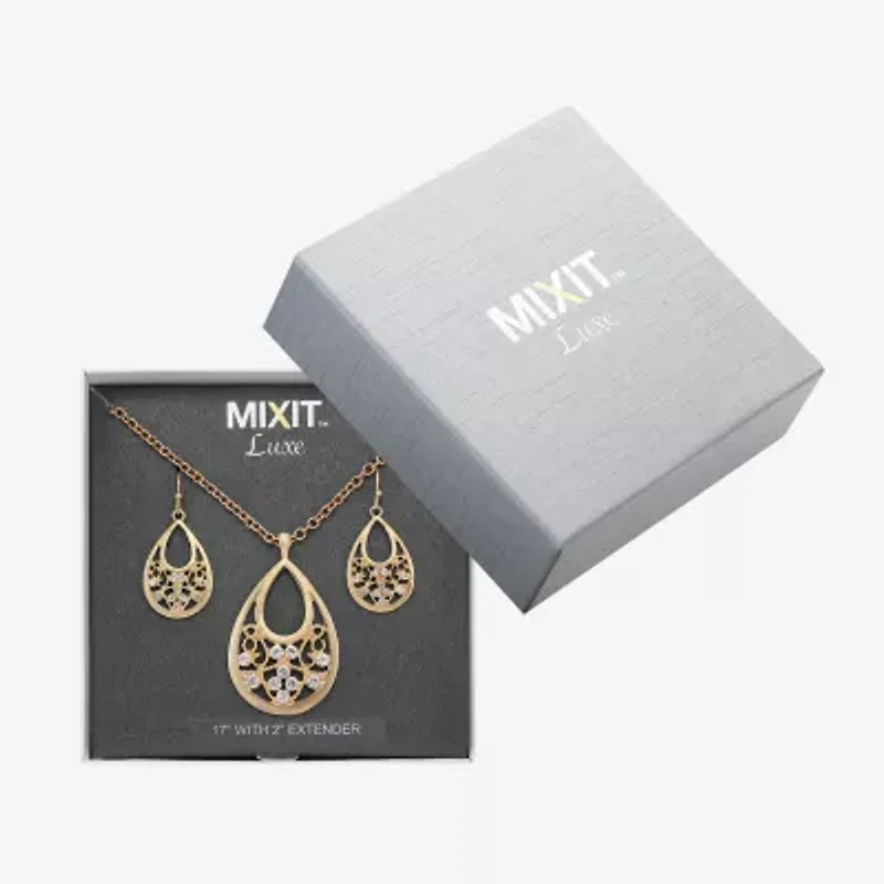 Mixit Womens White 2-pc. Jewelry Set