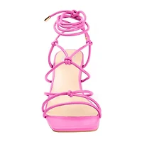 Journee Collection Harpr Womens Round Open Toe Block Heel Pumps