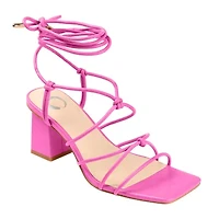 Journee Collection Harpr Womens Round Open Toe Block Heel Pumps