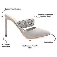 Journee Collection Hazzl Womens Pointed Stiletto Heel Pumps