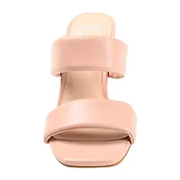 Journee Collection Kailee Womens Round Open Toe Wedge Heel Pumps