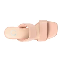 Journee Collection Kailee Womens Round Open Toe Wedge Heel Pumps