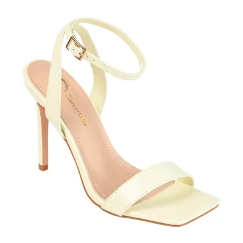 Journee Collection Dorian Womens Round Open Toe Stiletto Heel Pumps