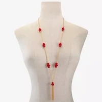 Monet Jewelry Tassel Womens 31 Inch Strand Necklace