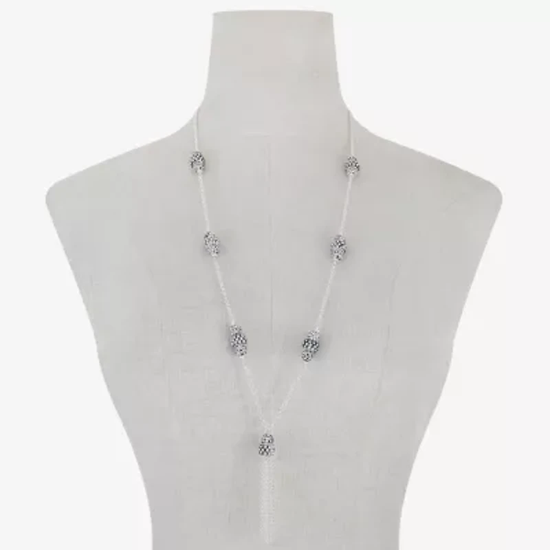 Monet Jewelry Tassel Womens Inch Strand Necklace