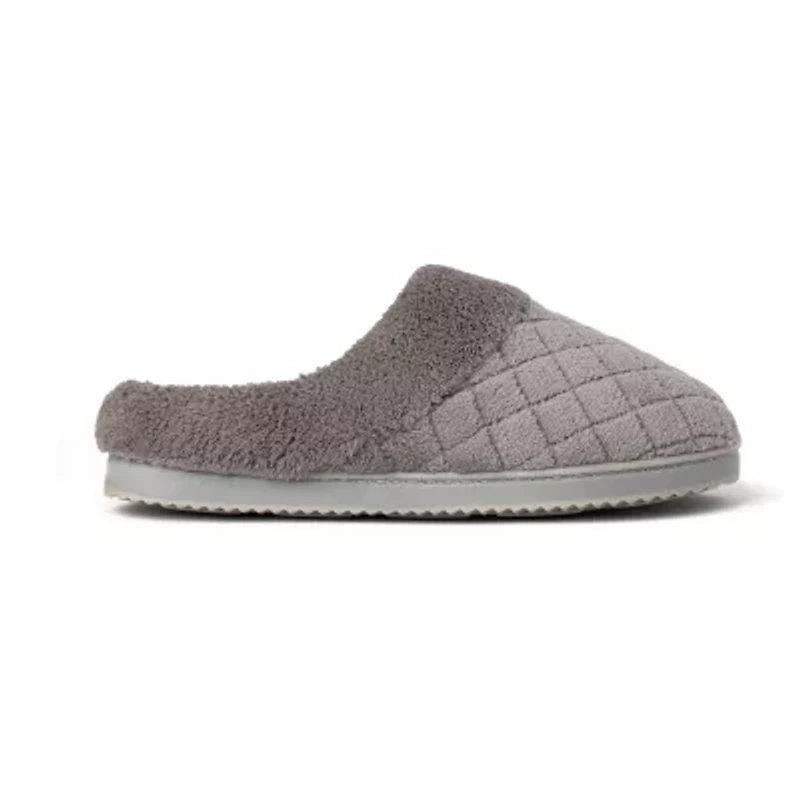 Dearfoams Libby Quilted Terry Womens Memory Foam Clog Slippers