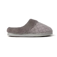 Dearfoams Libby Quilted Terry Womens Memory Foam Clog Slippers
