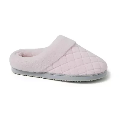 Dearfoams Libby Quilted Terry Womens Memory Foam Clog Slippers