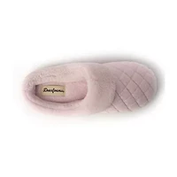 Dearfoams Libby Quilted Terry Womens Memory Foam Clog Slippers