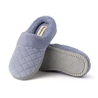 Dearfoams Libby Quilted Terry Womens Memory Foam Clog Slippers