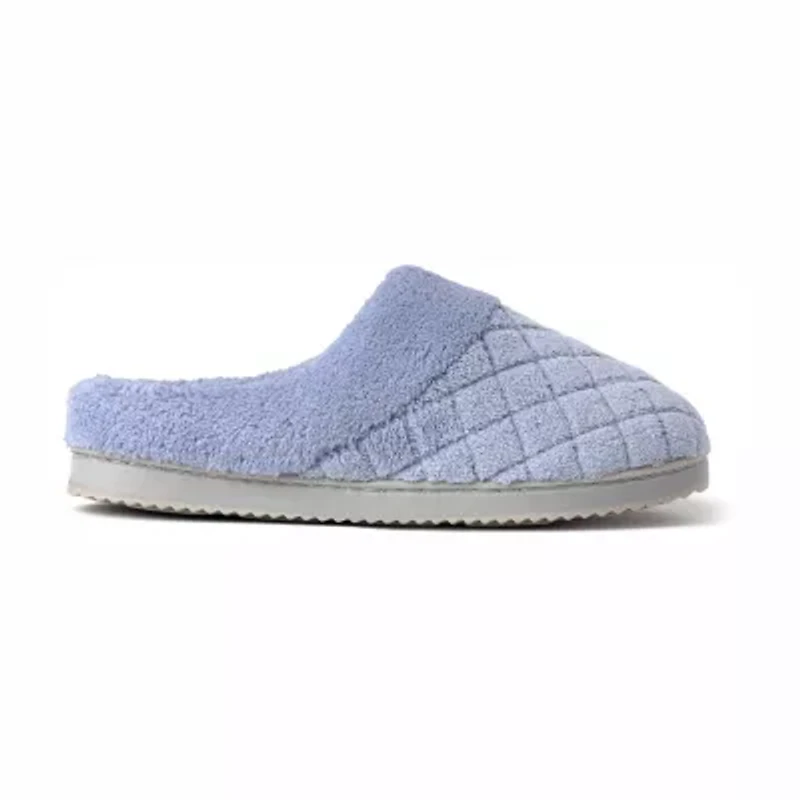 Dearfoams Libby Quilted Terry Womens Memory Foam Clog Slippers