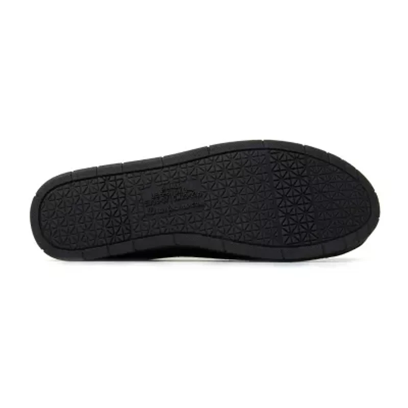 Dearfoams Rachel Velour Closed Back Womens Memory Foam Slip-On Slippers