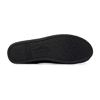 Dearfoams Rachel Velour Closed Back Womens Memory Foam Slip-On Slippers