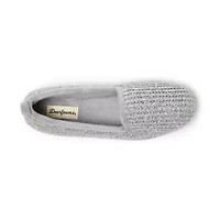 Dearfoams Rachel Marled Chenille Closed Back Womens Memory Foam Slip-On Slippers