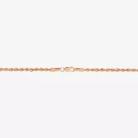 Unisex Adult 10K Gold 22 Inch Rope Chain Necklace