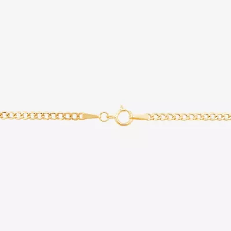 Womens 14K Gold Evil Eye Charm Bracelet