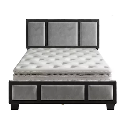 TRIIPTYCH UPHOLSTERED PLATFORM BED