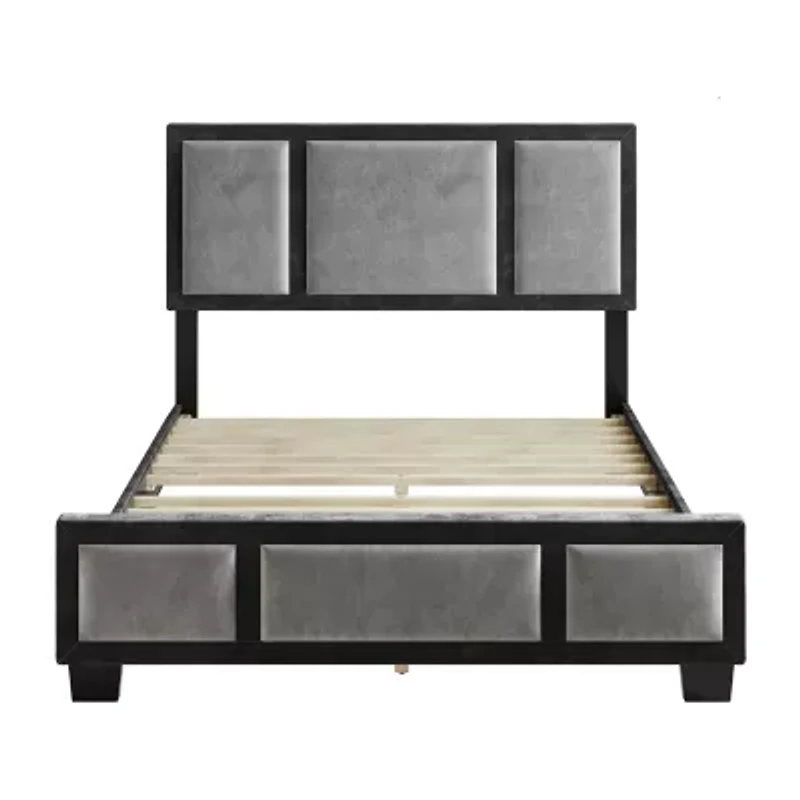 TRIIPTYCH UPHOLSTERED PLATFORM BED
