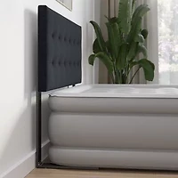 Boyd Sleep Queen Tufted Linen Headboard