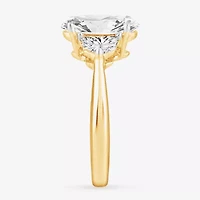 (G-H / Si1-Si2) Womens 3 3/4 CT. T.W. Lab Grown White Diamond 14K Gold Oval 3-Stone Engagement Ring
