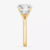 G-H / Si1-Si2) Womens 3 3/4 CT. T.W. Lab Grown White Diamond 14K Gold Round 3-Stone Engagement Ring