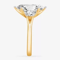 (G-H / Si1-Si2) Womens 3 3/4 CT. T.W. Lab Grown White Diamond 14K Gold Marquise 3-Stone Engagement Ring