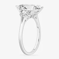(G-H / Si1-Si2) Womens 3 3/4 CT. T.W. Lab Grown White Diamond 14K Gold Marquise 3-Stone Engagement Ring