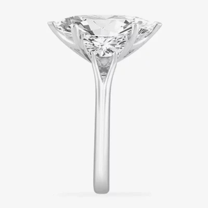 (G-H / Si1-Si2) Womens 3 3/4 CT. T.W. Lab Grown White Diamond 14K Gold Marquise 3-Stone Engagement Ring